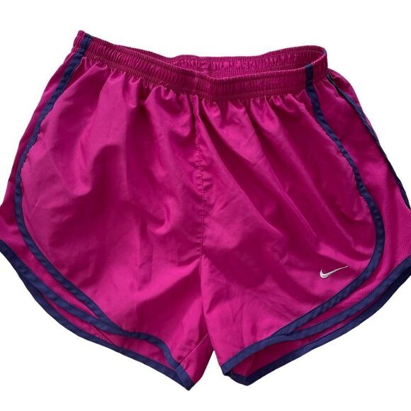 NIKE DriFit pink/ purple running shorts with panty liner, size S - Picture 1 of 3